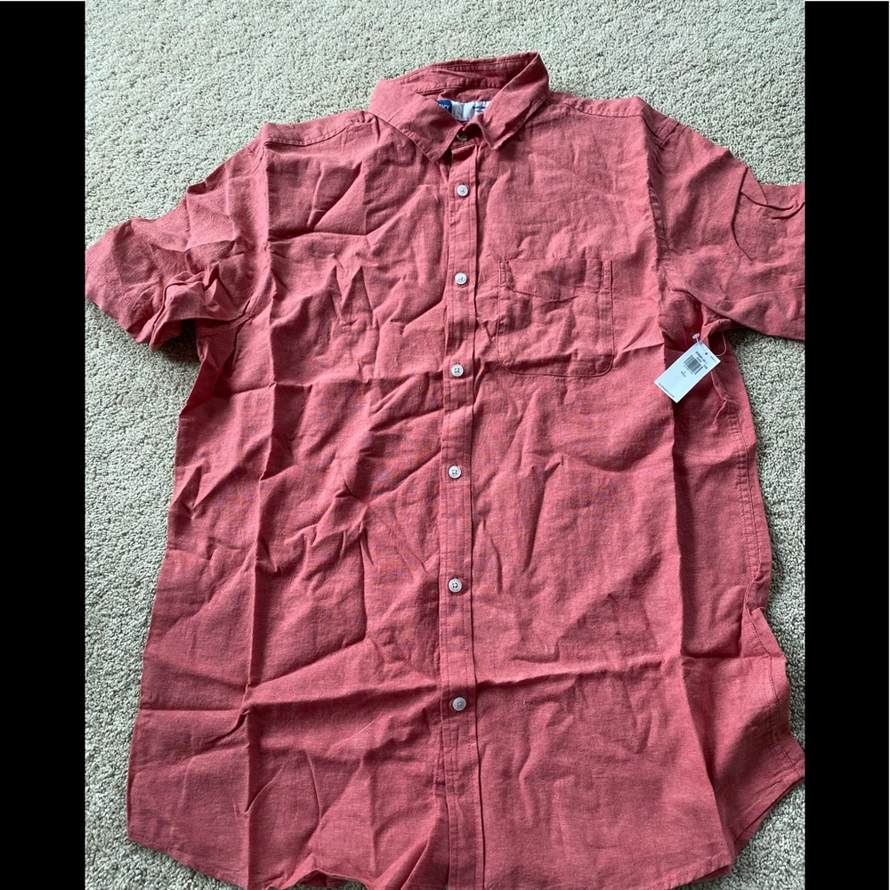 NWT- old navy mens large tall linen button up